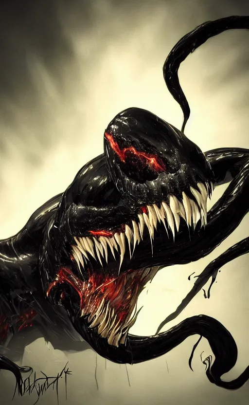 Image similar to venom as the scariest flash, dynamic lighting, fantasy concept art, trending on art station, stunning visuals, creative, cinematic, ultra detailed, ray tracing, sun rays, hyper realistic