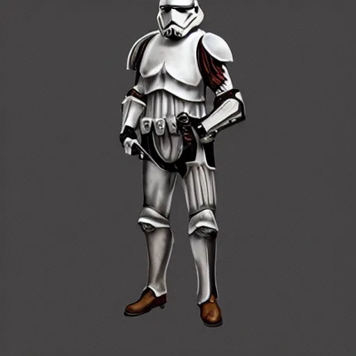 Image similar to medieval stormtrooper, concept art