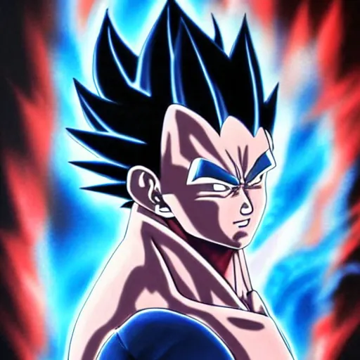 Prompt: ultra realistic portrait painting of a fusion of vegeta and sasuke art by masashi kishimoto, 4 k, naruto artstyle, cel shaded, highly detailed, epic lighting, full body