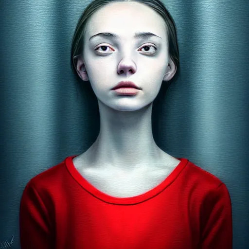 Prompt: beautiful portrait of a hopeless, worthless, lonely, ( young woman ) lawyer, sad, frightening, depressing, miserable, stunning, intelligent, stark, vivid!!, sharp, crisp, colorful!!, ultra ambient occlusion, reflective, universal shadowing, fantasy art, extremely even lighting, art by wlop, dr seuss.