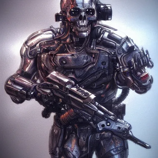 Image similar to fantasy, terminator, sketch, concept - art, high detail, artstation, pinterest