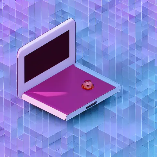 Prompt: a simple cute 3 d object of the pc monitor, isometric game, isometric art, centralised, mohamed chahin, blender cycles render, solid colours material, no background and shadows