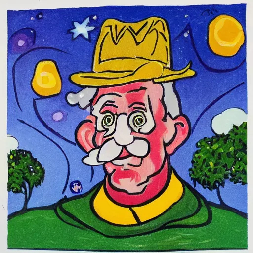 Image similar to uncle mcdonald, von gogh