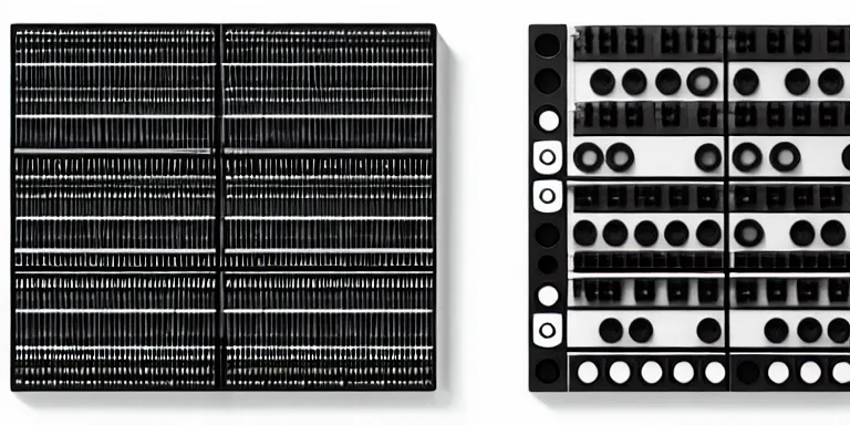 Image similar to dezeen showroom , minimalissimo, archdaily, houdini, teenage engineering moad, mother of all decks, product design concept, top down view of wires and knobs of moog melotron synthesizer 3d model made by jony ives, issey miyake, bang olufsen, dieter rams, 8k, high detailed photo