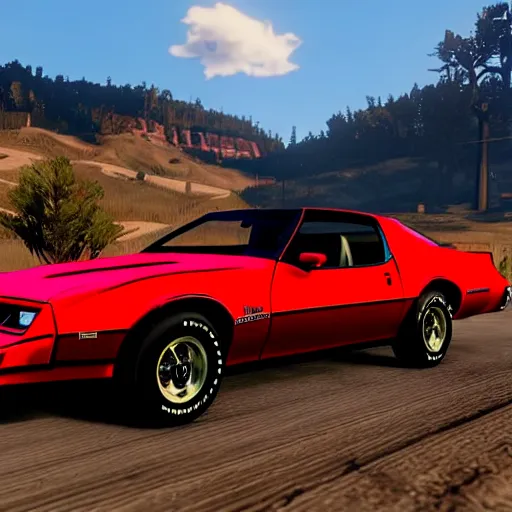 Image similar to 1 9 8 2 pontiac firebird t / a in red dead redemption 2