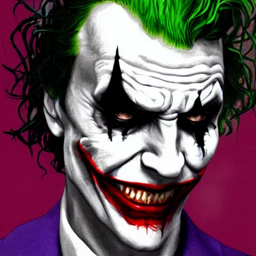 Image similar to the joker is crying, photorealistic, highres