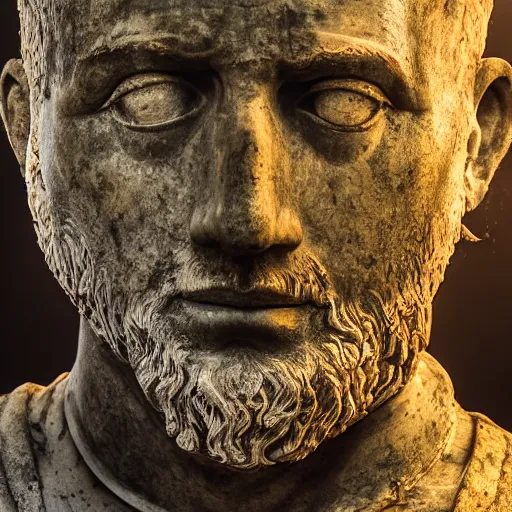 Image similar to photo portrait ancient rome's real human being julius cesar wide angle lense dramatic lighting