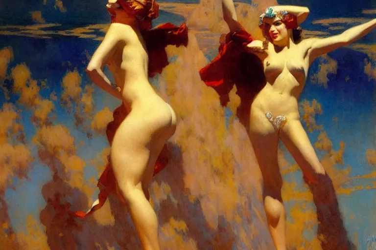 Image similar to artdeco, painting by gaston bussiere, craig mullins, j. c. leyendecker
