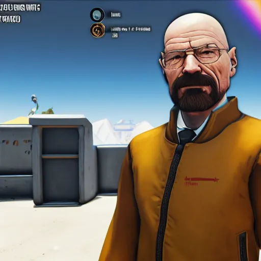 Prompt: walter white in overwatch