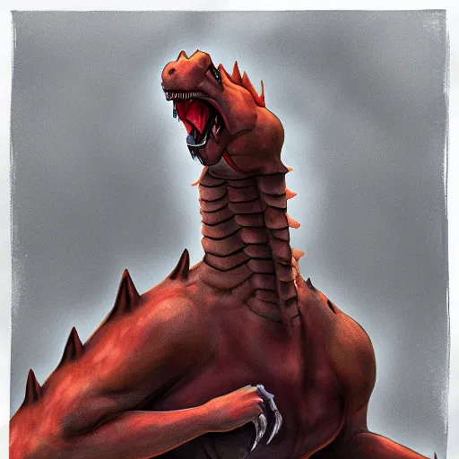 Prompt: a portrait of charizard, in the style of wayne barlowe