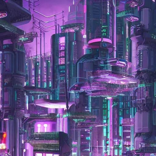 Image similar to cyberpunk future powerplants