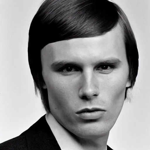 Image similar to A photograph portrait of Jerma985 with short-medium length hair a combover wearing early 1970s menswear in the early 1970s, taken in the early 1970s, grainy, taken on a 1970s Kodak Camera, realistic, hyperrealistic, very realistic, highly detailed, very detailed, extremely detailed, detailed, digital art, trending on artstation, colorized photo