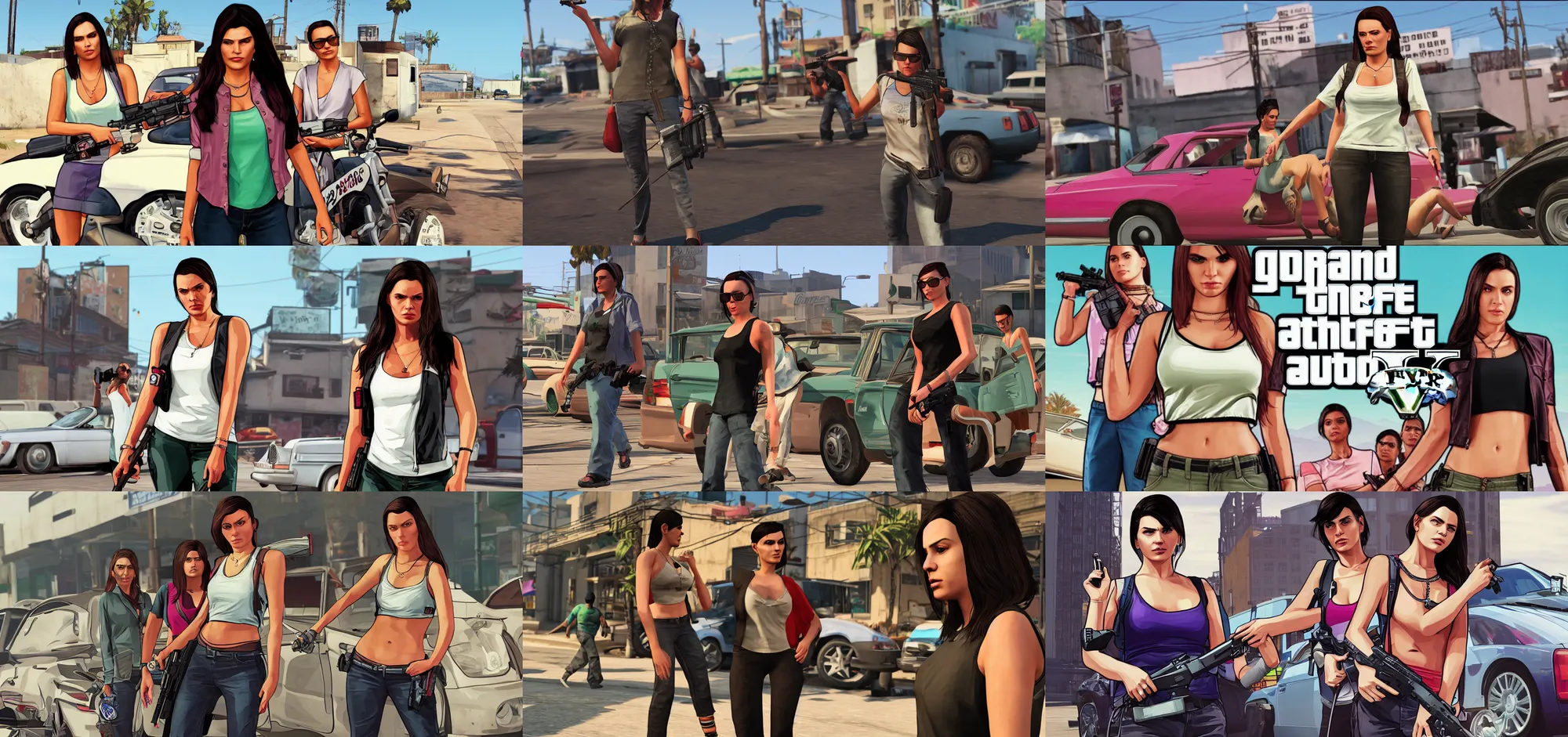 Prompt: GTA 6 grand theft auto six Latino female protagonist