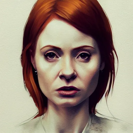 Image similar to close up of karen gillian, realistic shaded, fine details, realistic shaded lighting poster by greg rutkowski