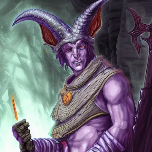 tiefling sorcerer, underdark manor, antagonist, | Stable Diffusion