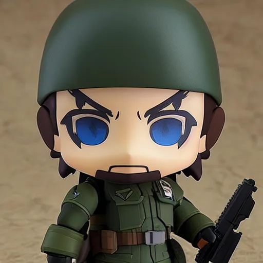 Image similar to big boss metal gear solid 3 d octane render, nendoroid, photo realistic