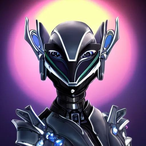 Image similar to bust shot of a cute stunning robot anthropomorphic female dragon, with sleek silver armor, a black OLED visor over the eyes, making a cute pose, on the beach at sunset, highly detailed digital art, furry art, anthro art, sci fi, warframe art, destiny art, high quality, 3D realistic, Furaffinity, Deviantart