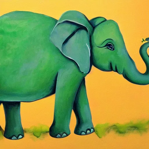 Image similar to green elephant