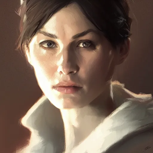 Image similar to portrait of a woman by greg rutkowski, the mother of han solo, star wars expanded universe, she is about 3 0 years old, highly detailed portrait, digital painting, artstation, concept art, smooth, sharp foccus ilustration, artstation hq