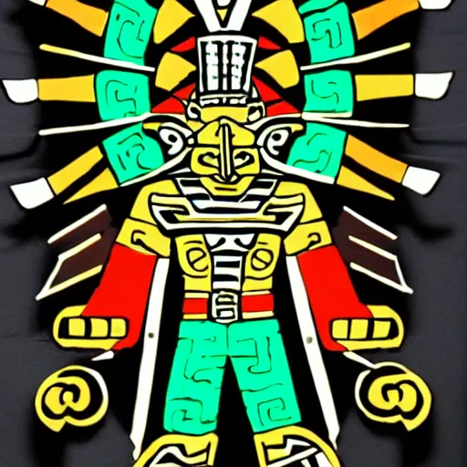 Prompt: aztec god