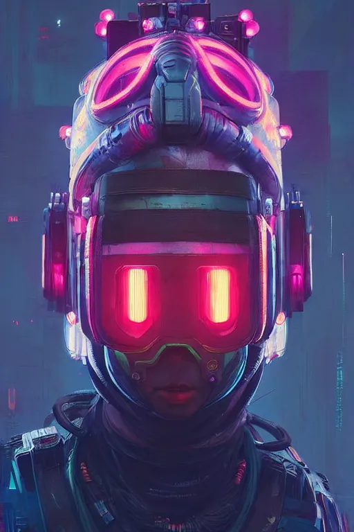 Image similar to lifeline from apex legends, cyberpunk futuristic neon. decorated with traditional japanese ornaments by ismail inceoglu dragan bibin hans thoma greg rutkowski alexandros pyromallis nekro rene maritte illustrated, perfect face, fine details, realistic shaded, fine - face, pretty face