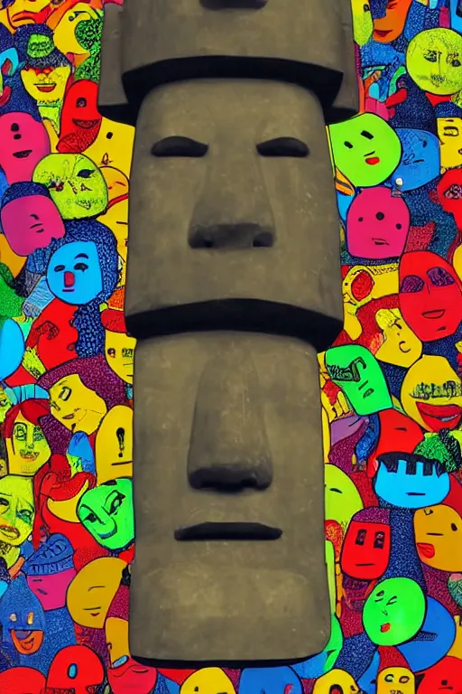 Squidward's Moai emoji home - iFunny