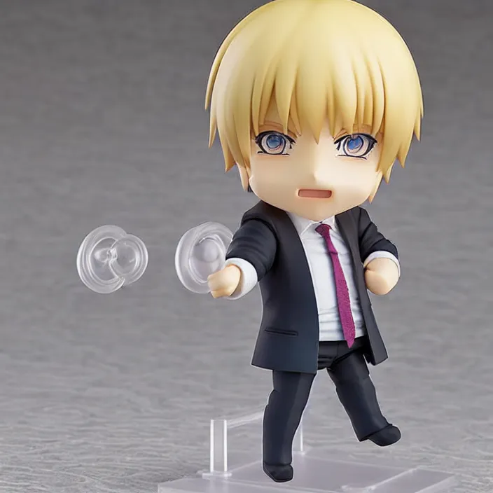 Image similar to Boris Johnson, An anime nendoroid of Boris Johnson, figurine, detailed product photo