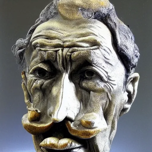 Image similar to Surrealist sculpture of Salvador Dali