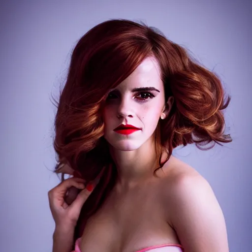 Image similar to Emma Watson as Jessica Rabbit, (EOS 5DS R, ISO100, f/8, 1/125, 84mm, modelsociety, symmetric balance)