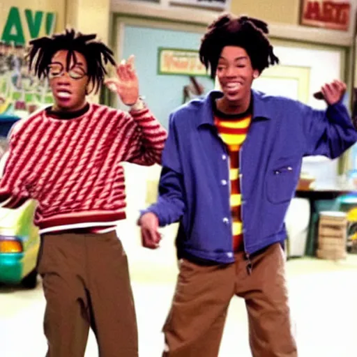 Image similar to a tv still of Wiz Khalifa starring in Kenan & Kel (1999)