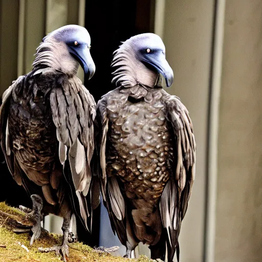 Prompt: masquerading, the the grey vultures