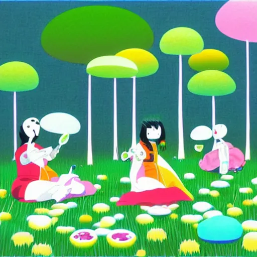 Image similar to picnic by Chiho Aoshima