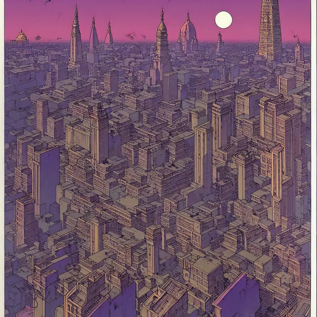 Prompt: calcutta by moebius