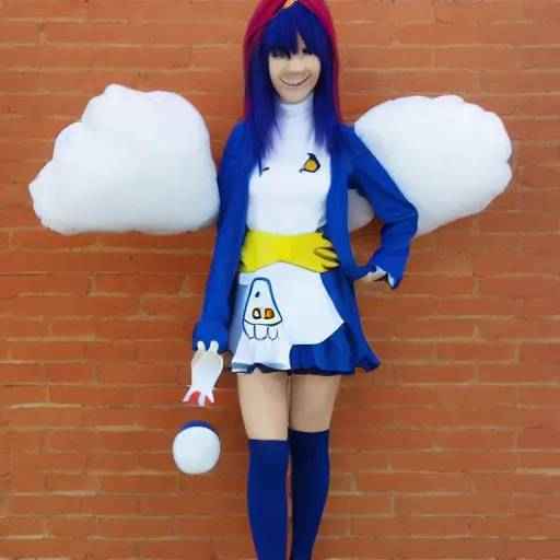 Image similar to fall guys ichigo character costume