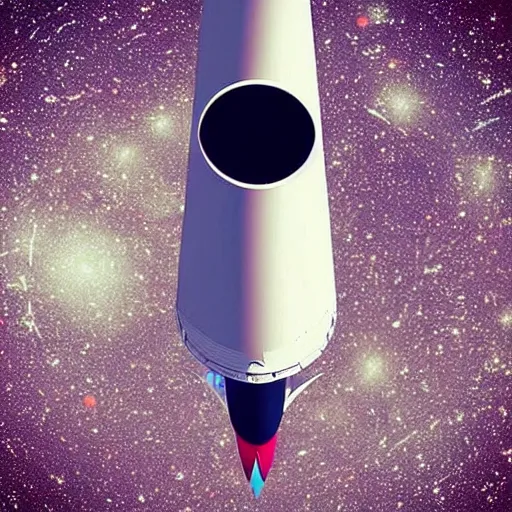 Prompt: “a rocket ship going to Pluto”