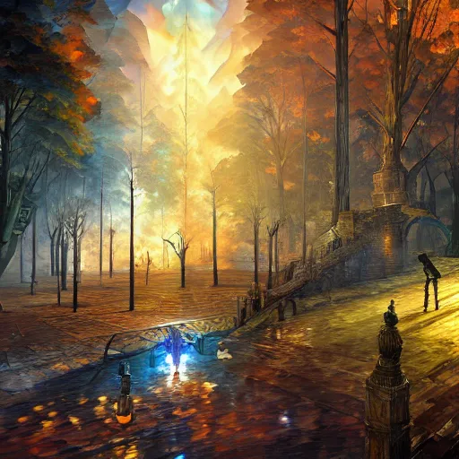 Image similar to cryengine render by android jones, james christensen, rob gonsalves, leonid afremov and tim white