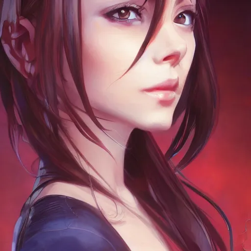 Image similar to anime portrait of kristin kreuk by Stanley Artgerm Lau, WLOP, Rossdraws, James Jean, Andrei Riabovitchev, Marc Simonetti, and Sakimichan, trending on artstation