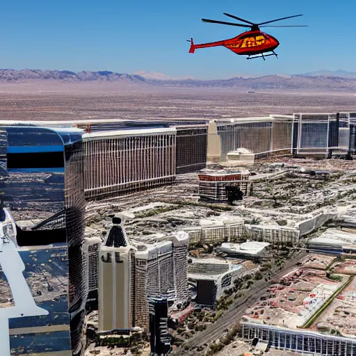 Image similar to helicopter flying over las vegas