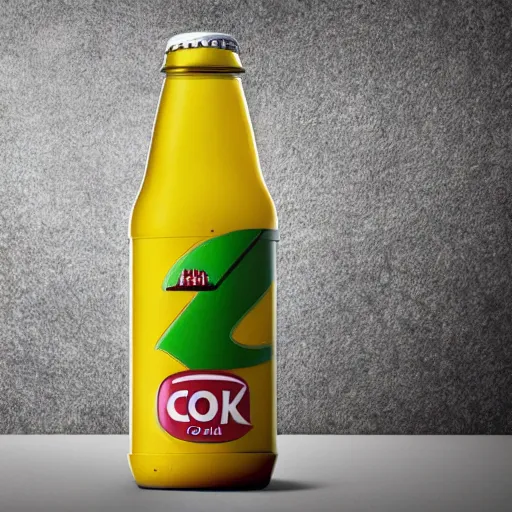 Image similar to a softdrink bottle labelled conk, marketing photo