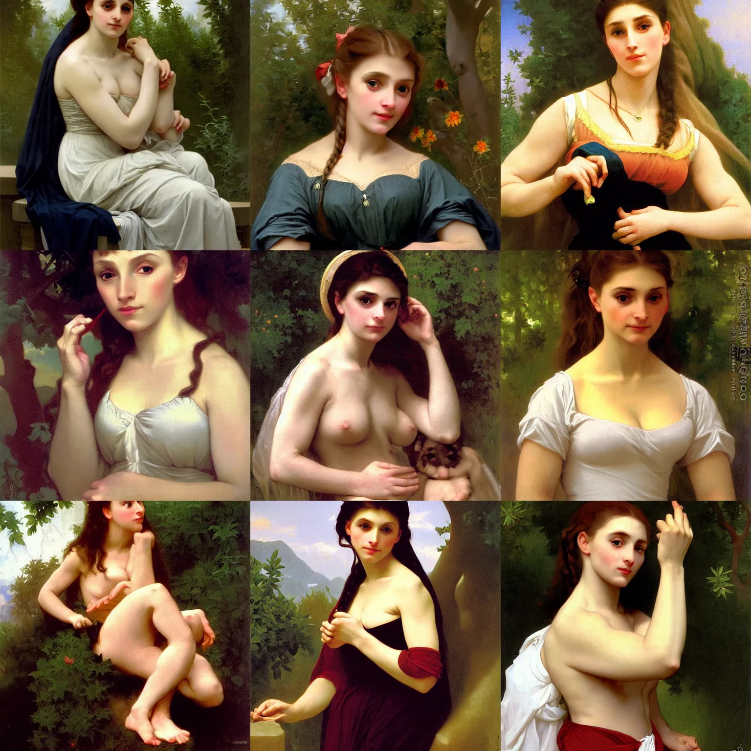 Prompt: Helga Pataki painted by Bouguereau