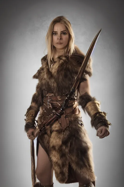 Image similar to a female DND shifter, high resolution film still, 8k, HDR colors, cosplay, studio lighting