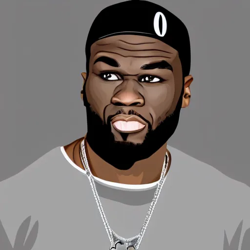 Image similar to vector art of 5 0 cent