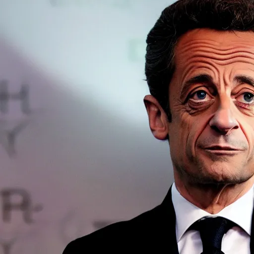 Prompt: Nicolas Sarkozy as Mr Robot