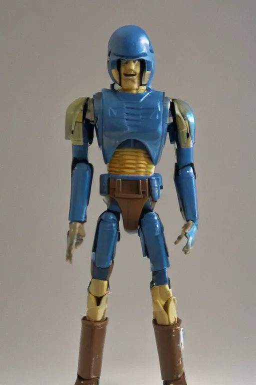 Image similar to 1 9 8 6 kenner action figure, 5 points of articulation, perfect human proportions, sci fi, 8 k resolution, high detail, front view, t - pose, space, star, he - man, gi joe, he man, warhammer 4 0 0 0