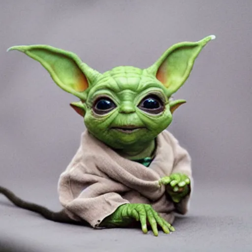 Image similar to rat baby yoda