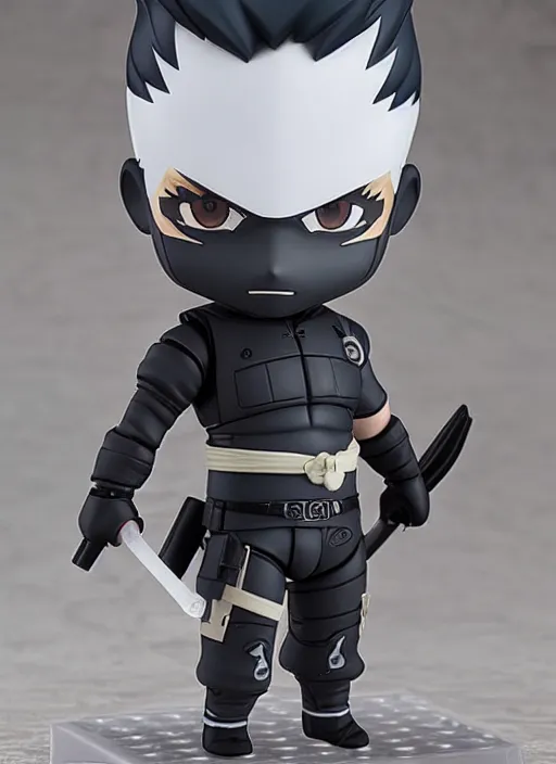 Prompt: a nendoroid of a kisame, metal gear solid, detailed product photo