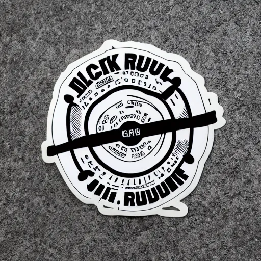 Image similar to black on white graphic design stickers in style of david rudnick, eric hu, guccimaze, acid, y 2 k, 4 k sharpening,