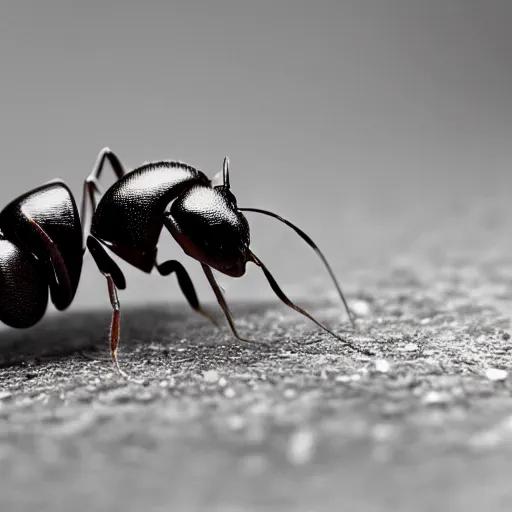 Image similar to macro photography of an ant sneezing