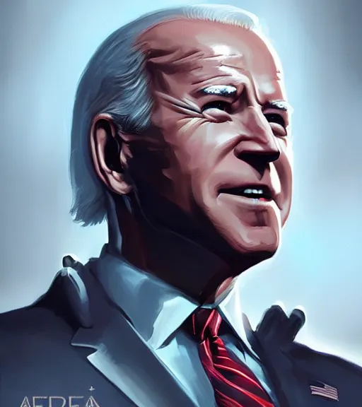 Image similar to joe biden, by artgerm, by greg rutkowski, bioshock screenshot, fallout new vegas screenshot, patriot