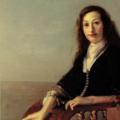 Prompt: A portrait of Slovenian poet France Preseren